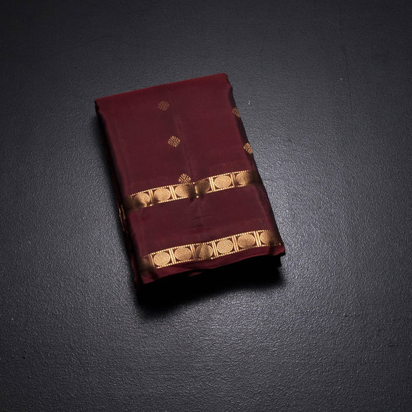 KSSMLSR42486-1-Maroon-Silk-Saree-With-Zari-Buttas-And-Rettapet-Border-02-fold