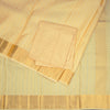 8 X 4 Zari Checked Sandal Silk Dhoti With Angavastram and Matching Shirt Material