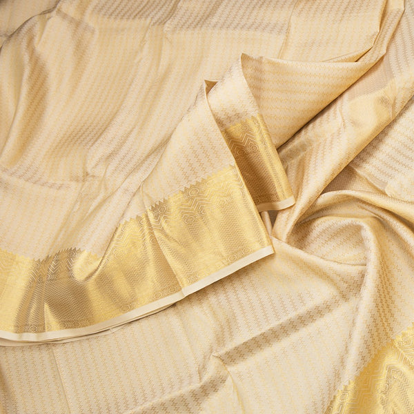 8 X 4 Sandal Embossed Silk Dhoti With Angavastram And Matching Shirt Material