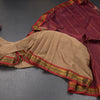 KSSRSSR42400-Dharwad-Cotton-Golden-Brown-Plain-Saree-And-Zari-Border-main
