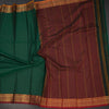 KSSRSSR42403-4-Dharwad-Cotton-Dark-Green-Plain-Saree-And-Zari-Border-crush