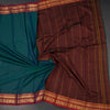 KSSRSSR42404-4-Dharwad-Cotton-Shot-Colour-Plain-Saree-And-Zari-Border-crush