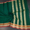 KSSRSSR42407-4-Dharwad-Cotton-Forest-Green-Plain-Saree-And-Thread-Border-crush