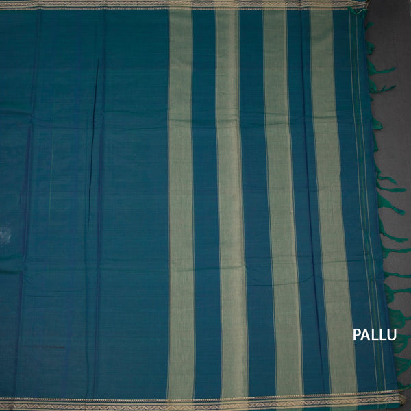 KSSRSSR42410-2-Dharwad-Cotton-Shot-Colour-Plain-Saree-And-Thread-Border-pallu