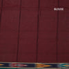 KSSRSSR42411-3-Dharwad-Cotton-Maroon-Plain-Saree-Print-With-Thread-Border-blouse