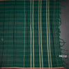 KSSRSSR42414-2-Dharwad-Cotton-Forest-Green-Saree-With-Thread-Stripes-Design-pallu