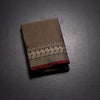 KSSRSSR42426-1-Dharwad-Cotton-Dark-Brown-Plain-Saree-And-Thread-Border-fold