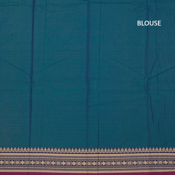 KSSRSSR42427-3-Dharwad-Cotton-Shot-Colour-Plain-Saree-And-Thread-Border-04-blouse