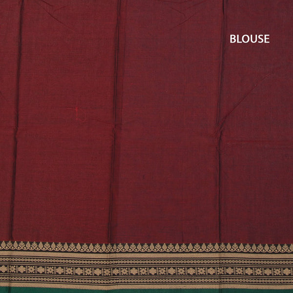 KSSRSSR42428-3-Dharwad-Cotton-Maroon-Plain-Saree-And-Thread-Border-03-blouse