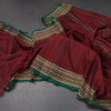 KSSRSSR42428-Dharwad-Cotton-Maroon-Plain-Saree-And-Thread-Border-03-main