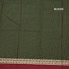 KSSRSSR42431-3-Dharwad-Cotton-Dark-Green-Checked-Saree-And-Thread-Border-blouse