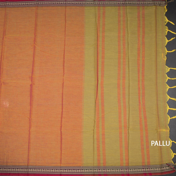 KSSRSSR42438-2-Dharwad-Cotton-Shot-Colour-Plain-Saree-And-Thread-Border-06-pallu