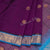 Amirthavarshini Silk Cotton Purple Saree With Chakra Buttas - Kumaran Silks