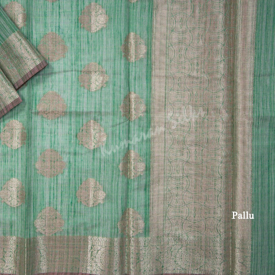 Ranvi Silk Green Saree 15