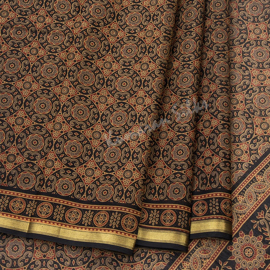 Chanderi Cotton Printed Multi Colour Saree