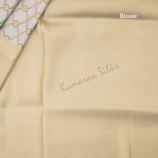 Semi Banaras Light Brown Floral Printed Saree - Kumaran Silks