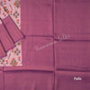 Semi Banaras Barbie Pink Floral Printed Saree - Kumaran Silks