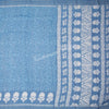 Semi Linen Blue Printed Saree 03 - Kumaran Silks