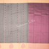 Silk Cotton Black Zari Worked Saree With Contrast Border - Kumaran Silks