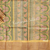 Pure Tussar Green Floral Printed Saree 02 - Kumaran Silks