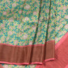 Pure Tussar Green Floral Printed Saree 03 - Kumaran Silks