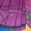 Pure Tussar Purple Geometric Printed Saree - Kumaran Silks