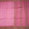 Pure Tussar Pink Floral Printed Saree - Kumaran Silks