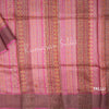 Pure Tussar Pink Mango Printed Saree - Kumaran Silks