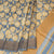 Pure Tussar Greyish Blue Leaf Printed Saree - Kumaran Silks