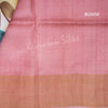 Pure Tussar Rose Pink Saree With Floral Motif - Kumaran Silks