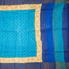Pure Tussar Sky Blue Saree With Small Buttas - Kumaran Silks