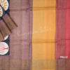 Pure Tussar Red Plain Saree - Kumaran Silks