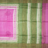 Pure Tussar Hot Pink Floral Printed Saree - Kumaran Silks