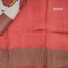 Pure Tussar Mango Yellow Plain Saree - Kumaran Silks