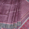 Pure Tussar Ruby Pink Saree With Floral Motif - Kumaran Silks