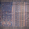 Pure Tussar Navy Blue Saree With Mango Motif - Kumaran Silks