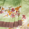 Pure Tussar Light Green Saree With Floral Motif 02 - Kumaran Silks