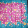 Pure Tussar Dark Pink Saree With Leaf Design - Kumaran Silks