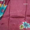 Pure Tussar Wine Plain Saree - Kumaran Silks