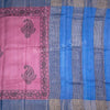 Pure Tussar Dark Pink Mango Printed Saree - Kumaran Silks