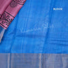 Pure Tussar Dark Pink Mango Printed Saree - Kumaran Silks