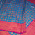 Semi Banaras Peacock Blue Saree With Chakra And Peacock Buttas - Kumaran Silks