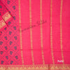 Sungudi Cotton Hot Pink Printed Saree Without Blouse 02 - Kumaran Silks