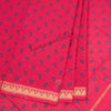 Sungudi Cotton Hot Pink Printed Saree Without Blouse 02 - Kumaran Silks