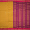 Kalyani Cotton Mustard Saree With Contrast Border - Kumaran Silks