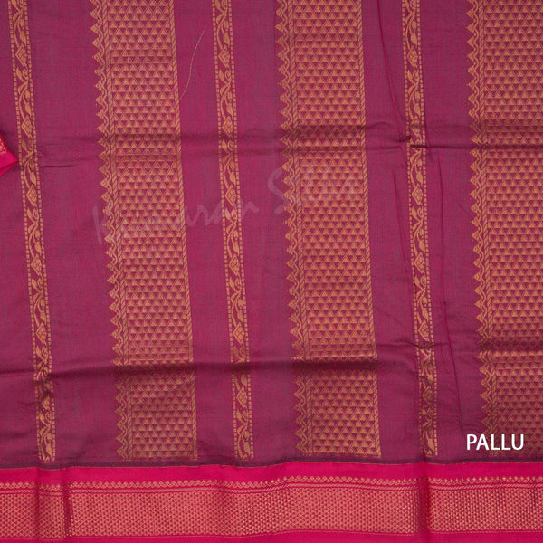 Kalyani Cotton Mustard Saree With Contrast Border - Kumaran Silks