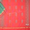 Kanchi Cotton Light Geen Saree With Simple Border - Kumaran Silks