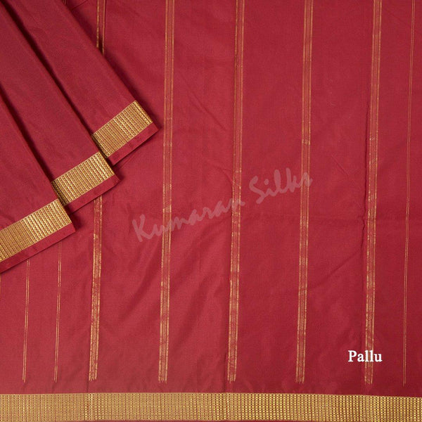 Art Silk Maroon Muhurtham Saree - Kumaran Silks