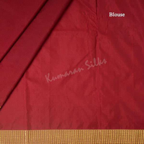 Art Silk Maroon Muhurtham Saree - Kumaran Silks