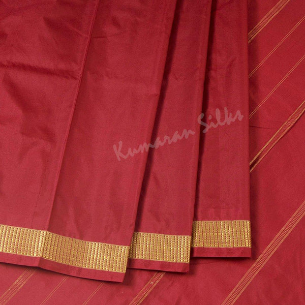 Art Silk Maroon Muhurtham Saree - Kumaran Silks